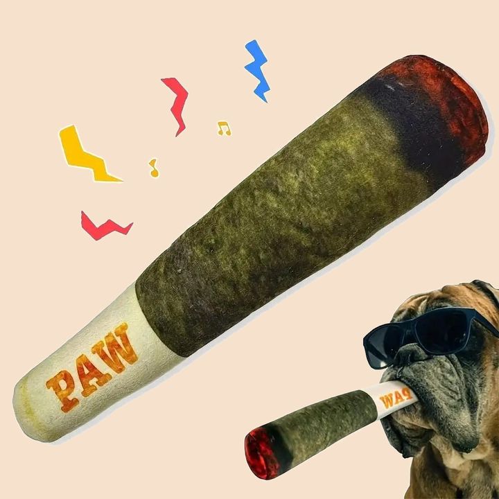 Squeaky Cigar Plush